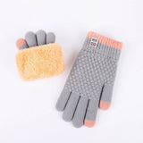 DOUBLE LAYER KNITTED TOUCHSCREEN FLEECE GLOVES_CWAG0235