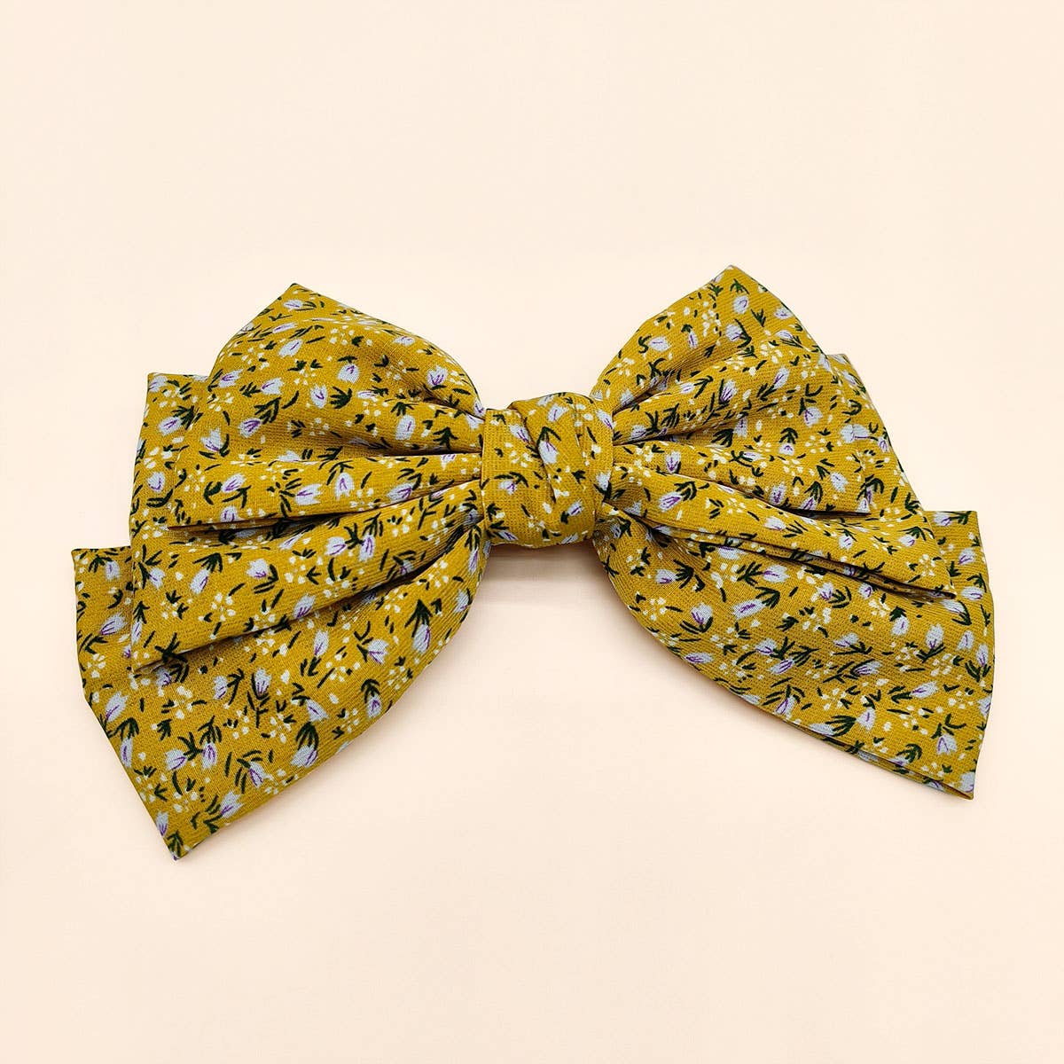 NEW THREE LAYER KNOTTED LARGE BOW HAIRPIN_CWAHA0852