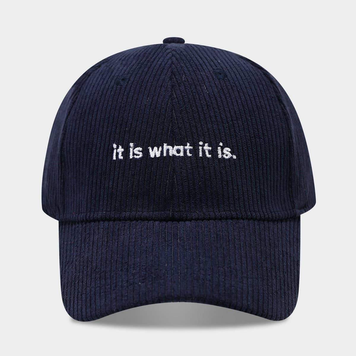 Corduroy Letter Baseball Cap Women Trendy_Cwah04649