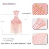 ACETATE HAIR COMB WITH WIDE TEETH AND LONG HANDLE_CWAHA4233