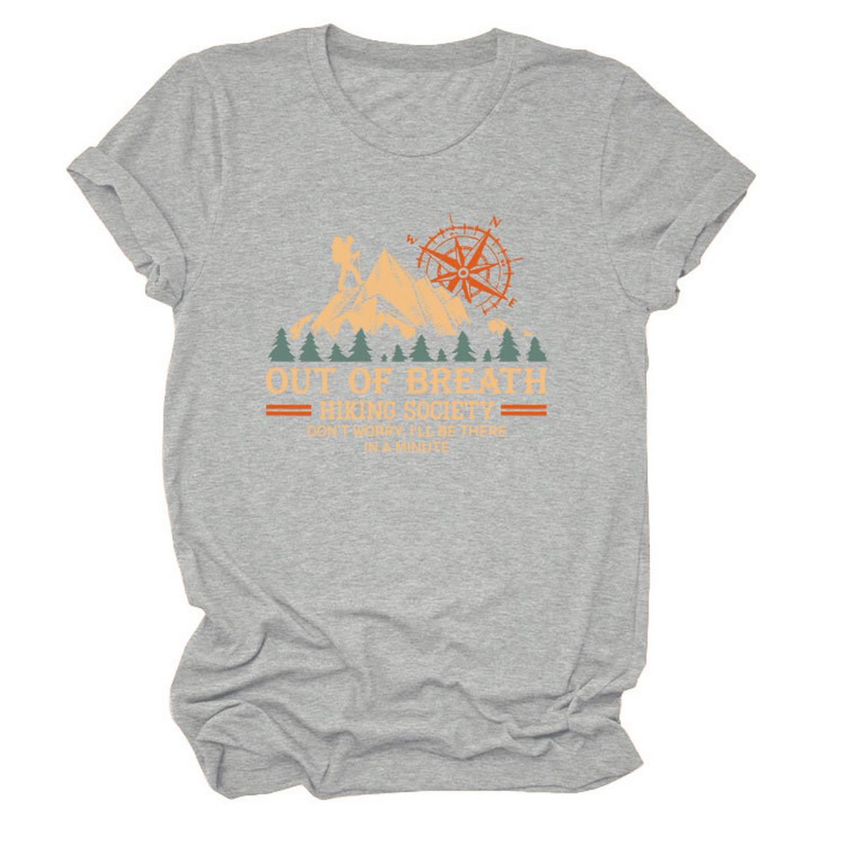 COMFY CREW NECK TEE HIKING QUOTE FOR WOMEN_CWTTS1523