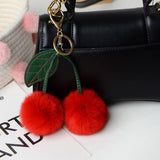 Cwmm10406_Cherry Keychain Cute Bag Charm Pendant