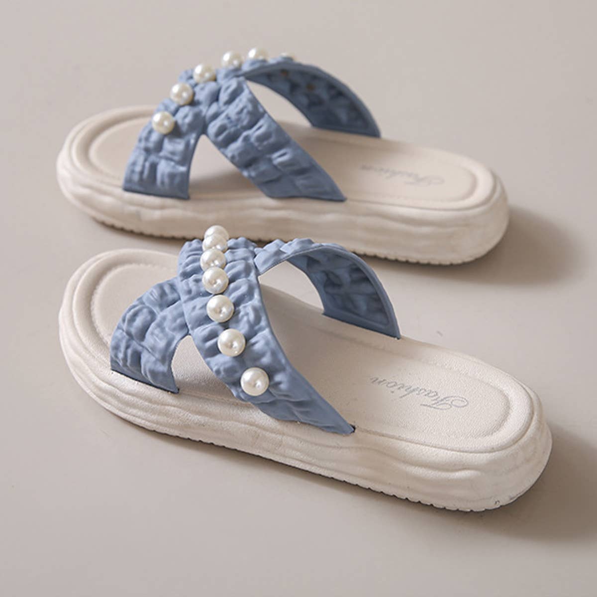 SUMMER BEACH SHOES PEARL CHAIN SANDALS_CWSHS0672