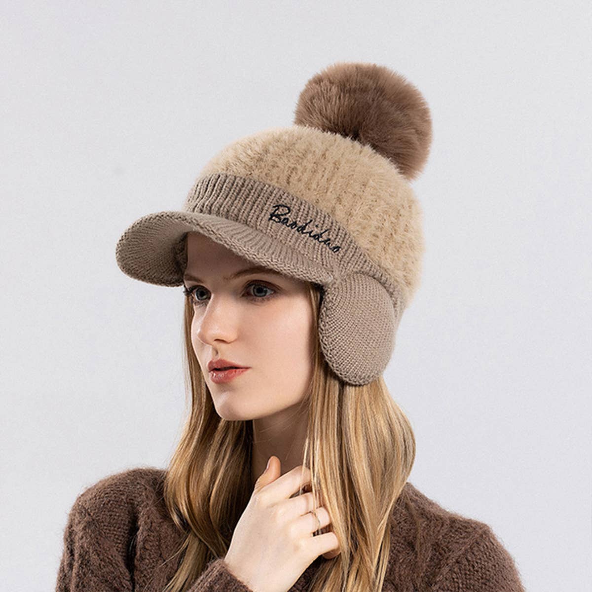 Winter Warm Ear Protection Duckbill Baseball Cap_Cwasc1140