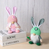 EASTER EGG HOLDING PLUSH DOLL RABBIT ORNAMENTS_CWMM3491