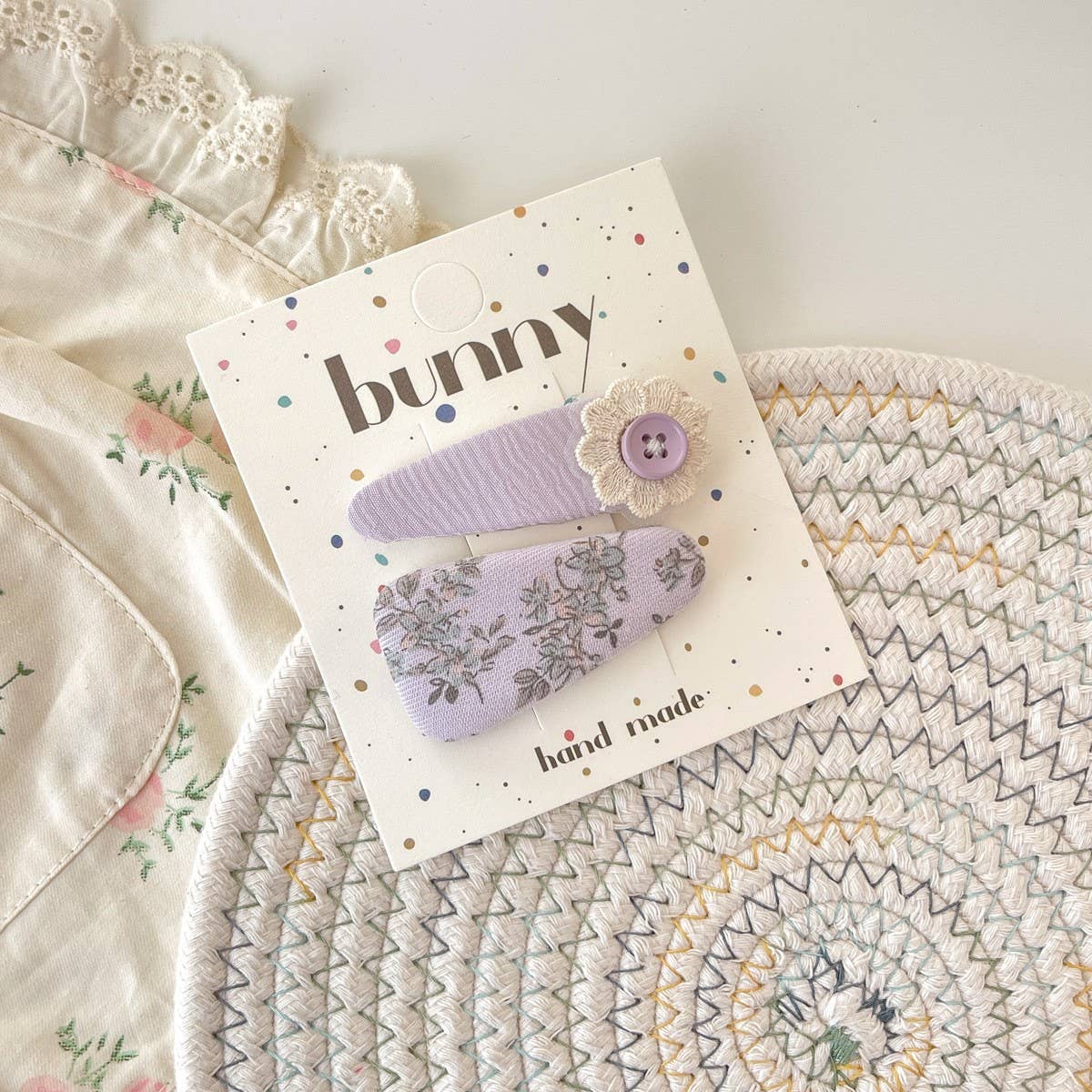 Fabric Flower Hair Clip Elegant Side Bang Pin_Cwaha08325