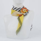 Leopard Rose Print Slim Scarf For Women_Cwasc03967