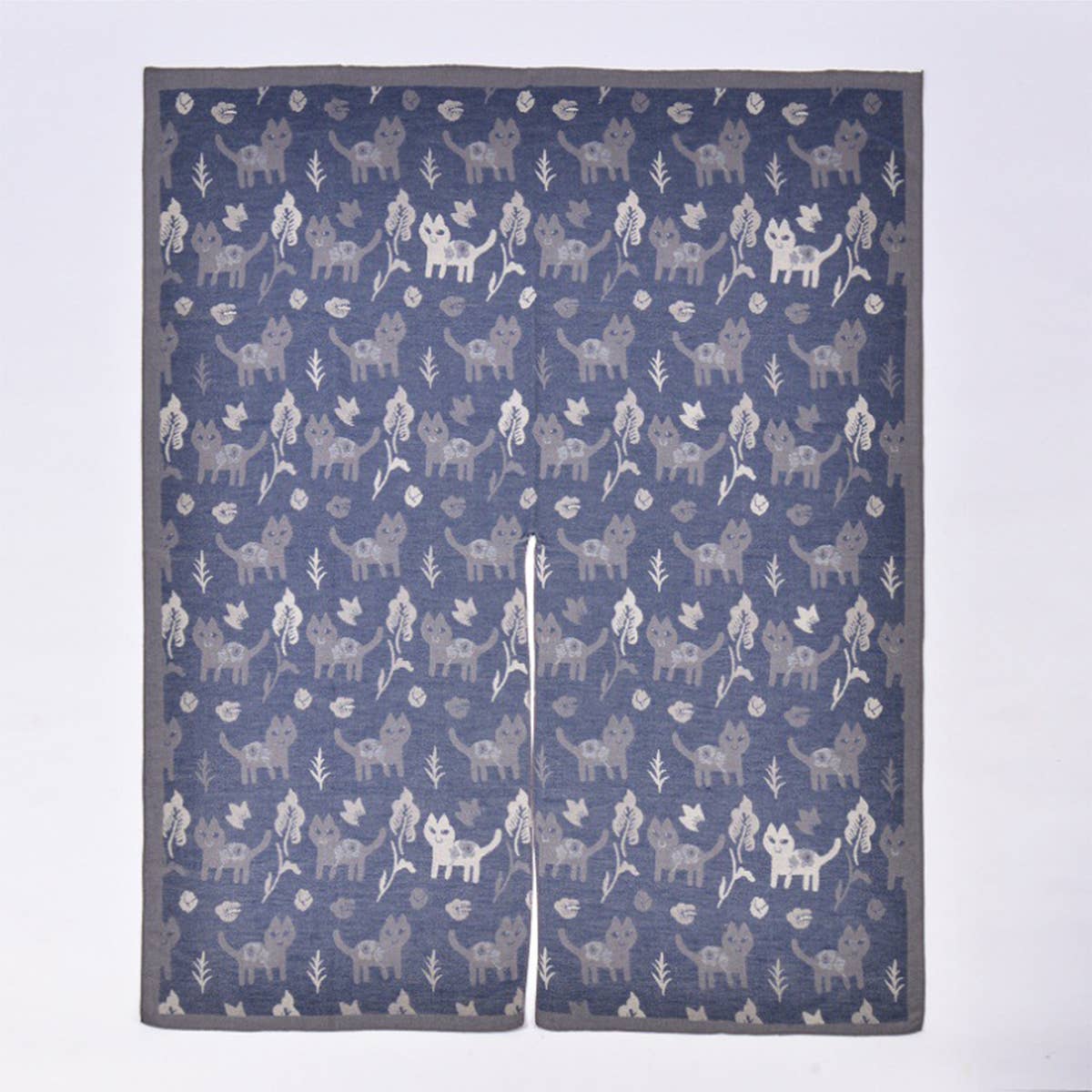 DOUBLE SIDED JACQUARD CARDIGAN SHAWL_CWASC0952