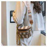 2024 NEW MULTI LAYER ZIPPER RIBBON CHEST BAG_CWAB2086