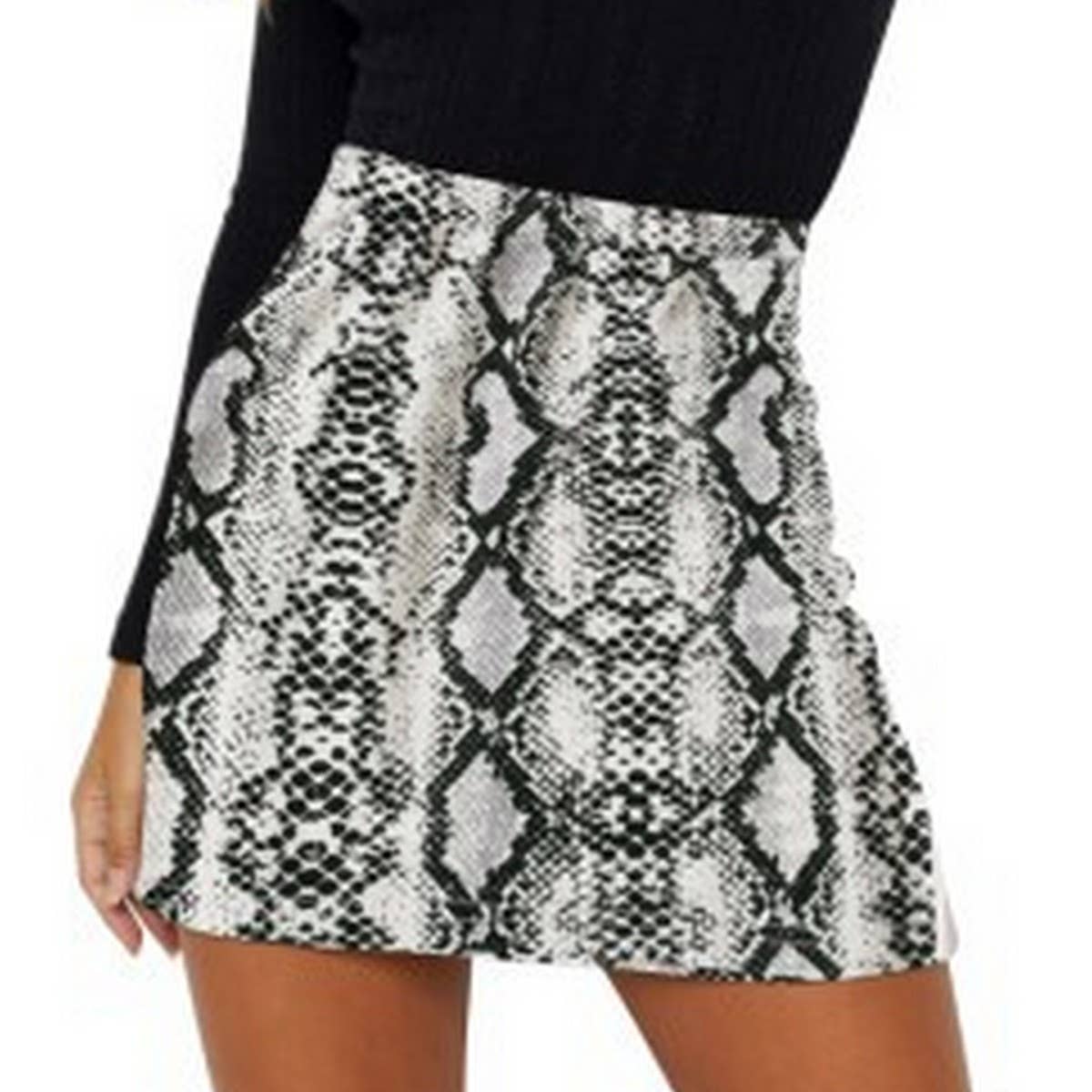 SEXY LEOPARD PRINT HIGH WAIST SUEDE HIP SKIRT_CWBSS0373