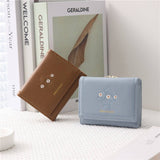 SMALL FRESH AND SWEET EMBROIDERED FLORAL WALLET_CWAB2625