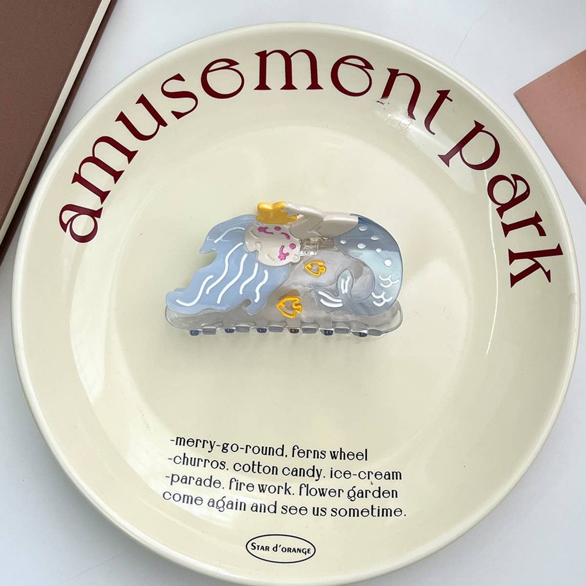 FAIRY TALE MERMAID ACETATE CLAW STAR OCEAN HAIRPIN_CWAHA5906