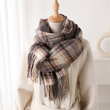 ARTISTIC PLAID TASSEL SCARF FOR FALL AND WINTER_CWASC2762
