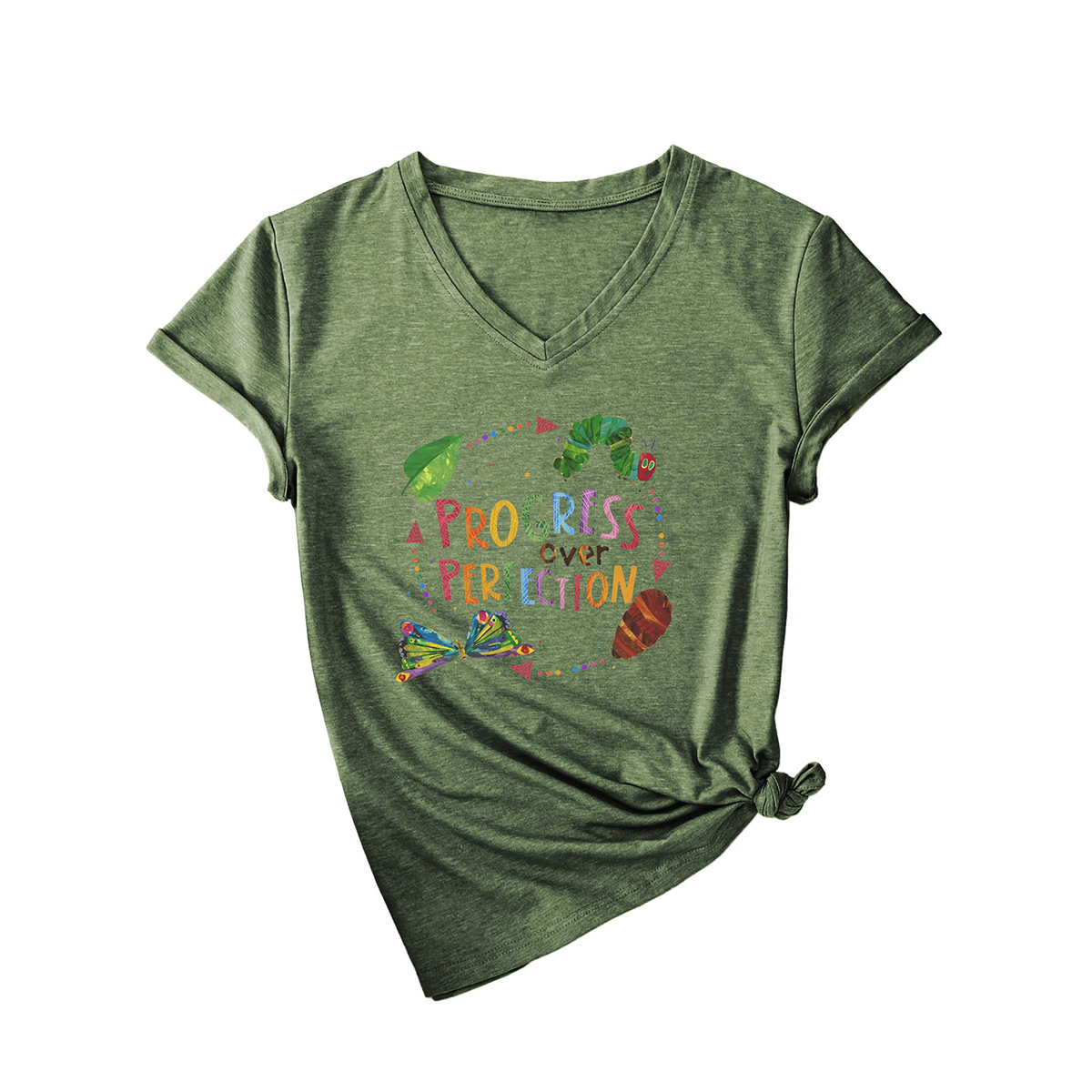 SLIM FIT WOMEN S TEE PROGRESS OVER PERFECTION _CWTTSL0501