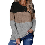 Womens Crew Neck Pullover Matching Color Hoodie