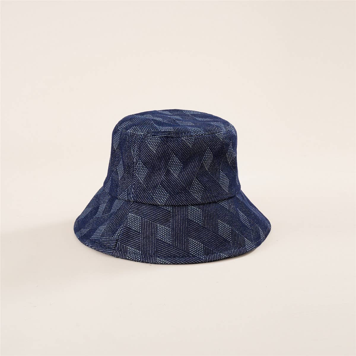 SUN PROTECTION PRINTED PLAID BUCKET HAT_CWAH1442