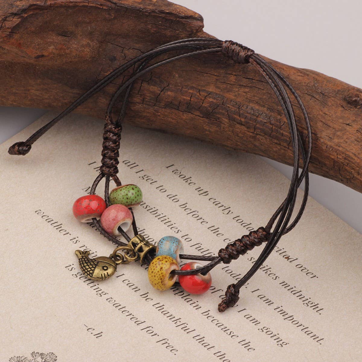 ETHNIC RETRO WOODEN BEADS ANCIENT STYLE BRACELET_CWAJE3971