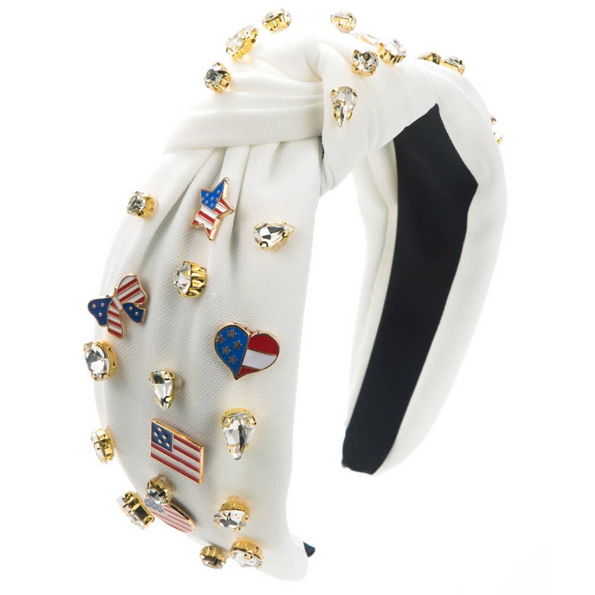 CREATIVE AMERICAN FLAG DIAMOND HEADBAND_CWAHA1254