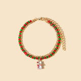 CHRISTMAS COLORBLOCK HANDMADE BEADED BRACELET_CWAJE1858