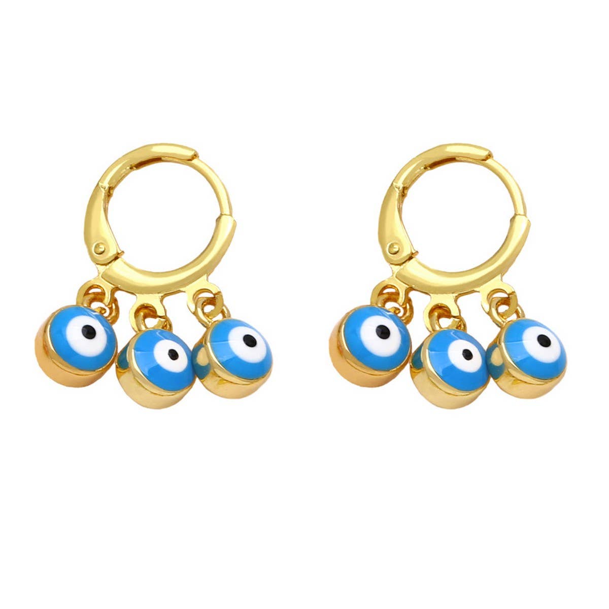 RETRO COLORFUL OIL DROP DEVILS EYE EARRINGS_CWAJE1021