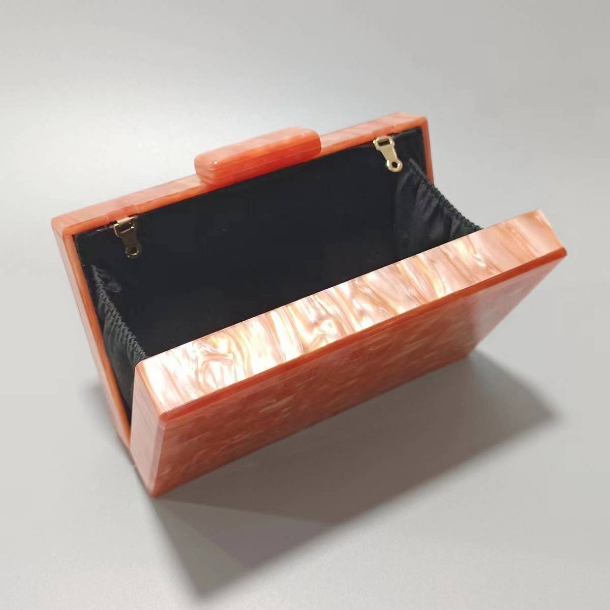 New Striped Pearl Acrylic Crossbody Evening Clutch_Cwab5986