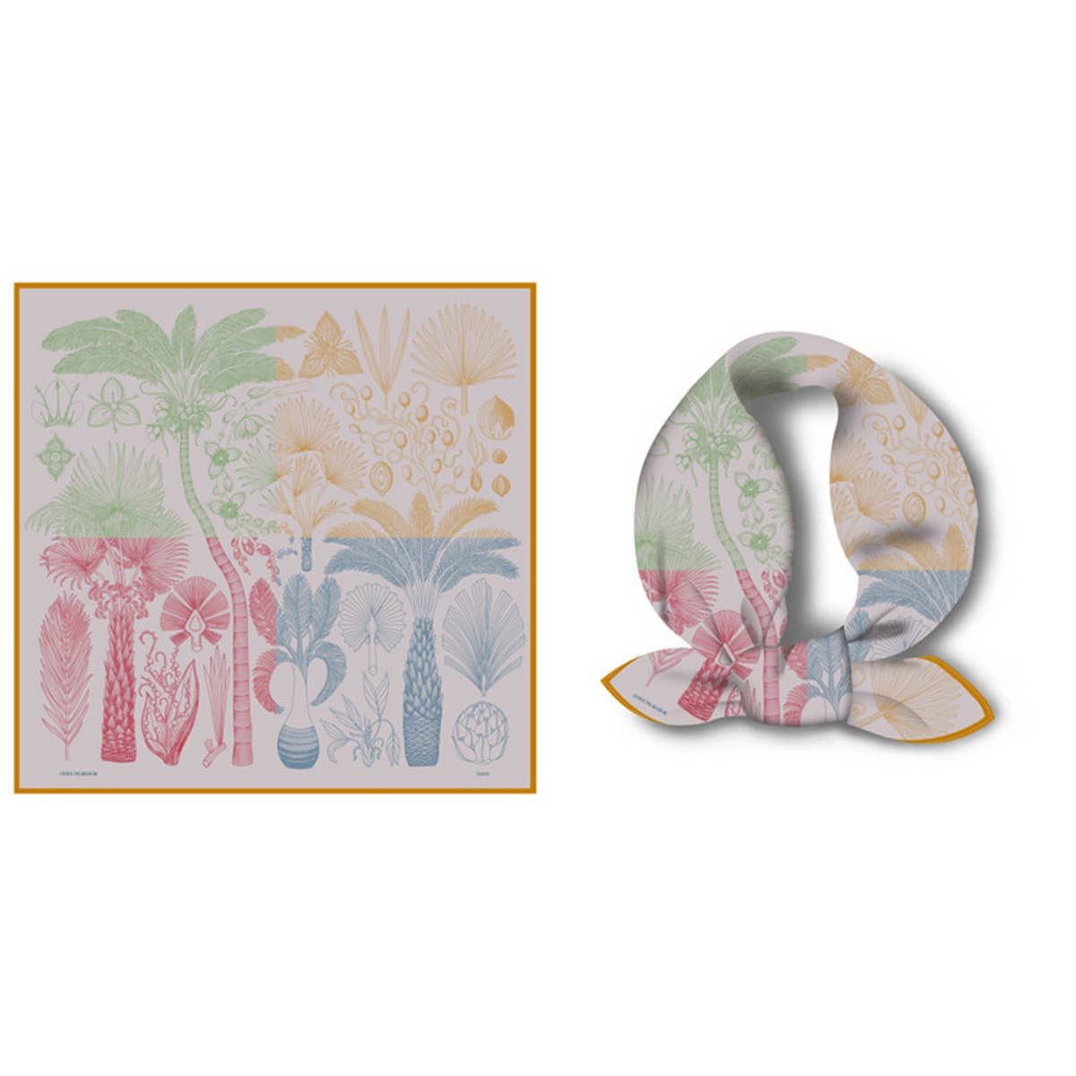 Vacation Beach Satin Scarf For Women, Sun_Cwasc0656