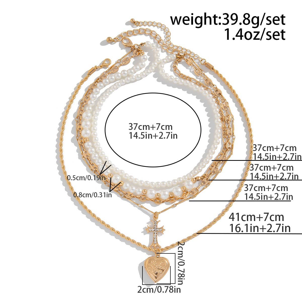 DESIGN HIGH GRADE PEARL NECKLACE CLAVICLE CHAIN_CWMM3143