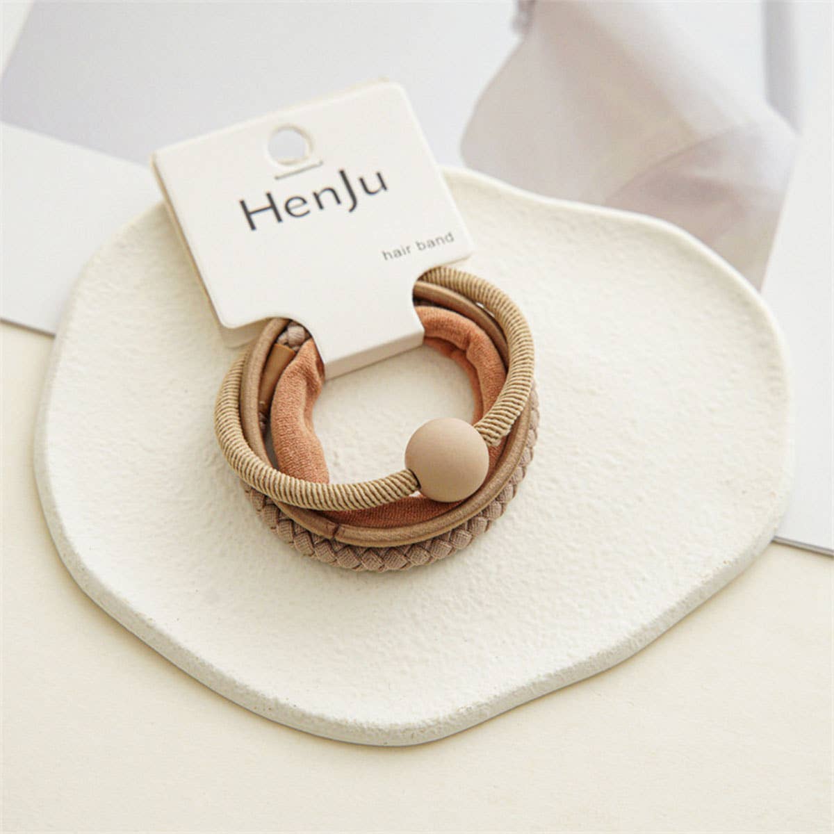 4PCS SET BALL SIMPLE HAIR TIES_CWAHA0333