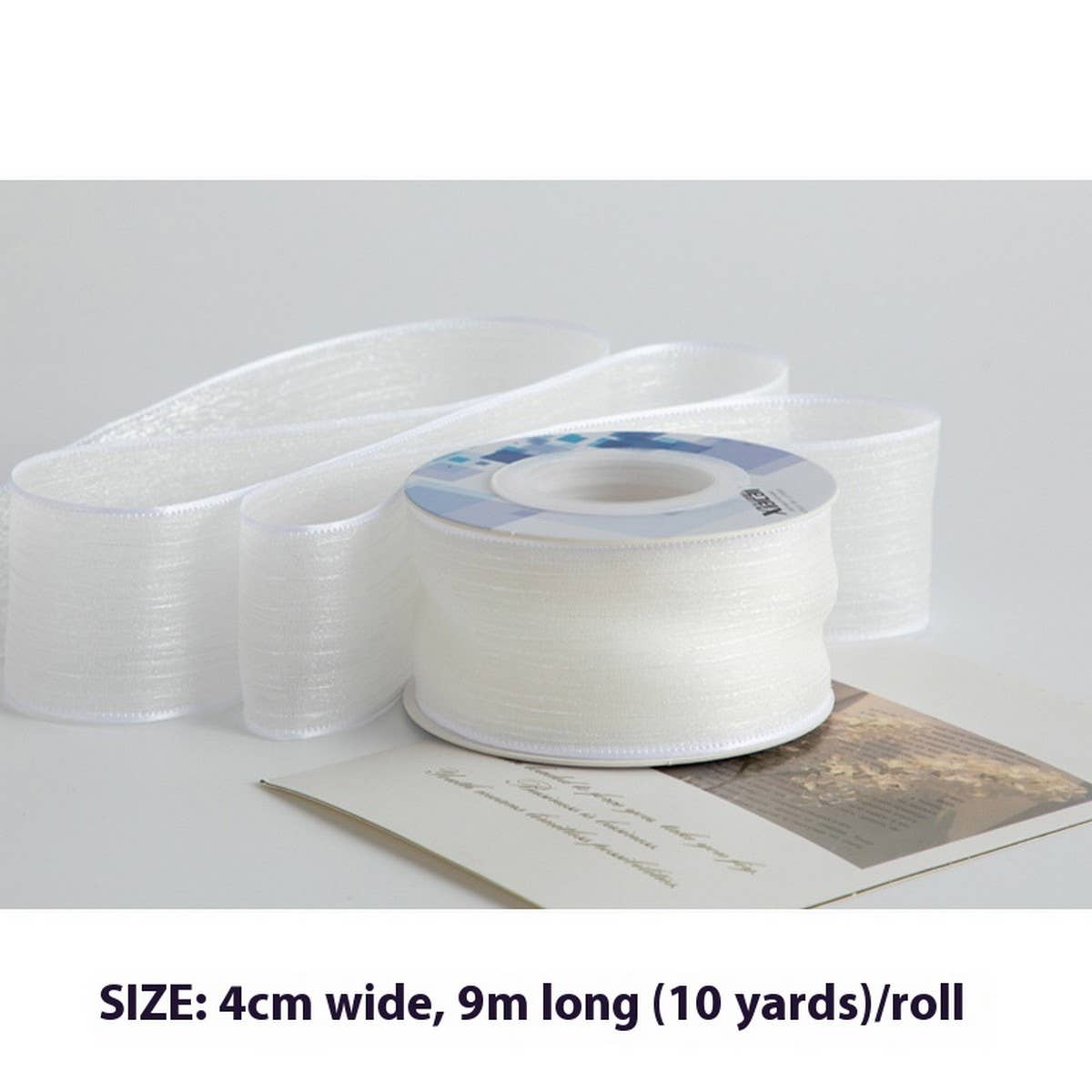 DIY BOW HAIR ACCESSORIES SNOW YARN RIBBON_CWMM5776