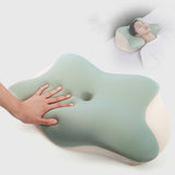 BUTTERFLY MEMORY FOAM NECK PILLOW A CLASS FABRIC_CWMM8093