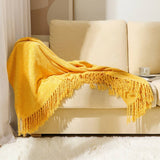 FRINGED SOFT AND WARM KNITTED BLANKET_CWMM0201