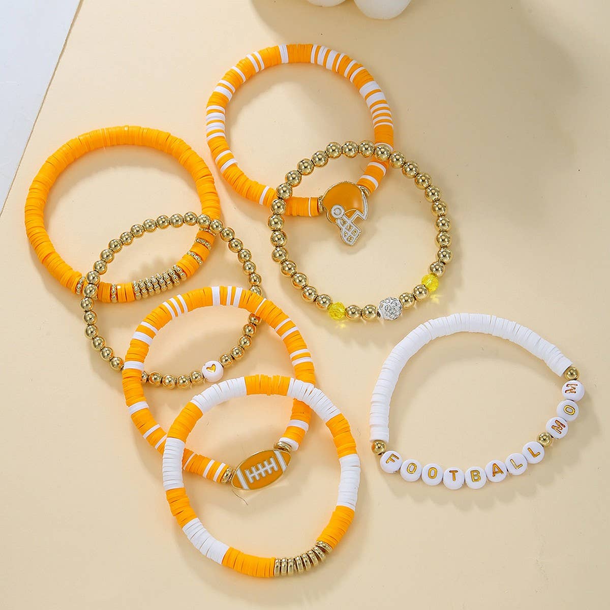 BRACELET 8 PIECE SET POLYMER CLAY BRACELET_CWMM3512