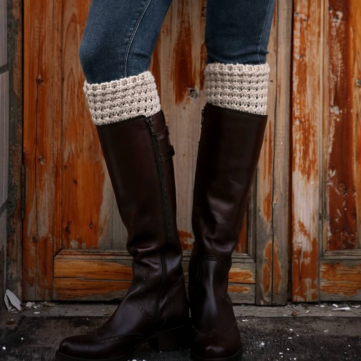 AUTUMN AND WINTER WARM PINEAPPLE FLOWER SOCKS_CWMS0764