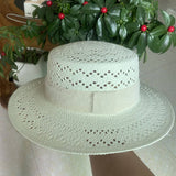 SUMMER HAND WOVEN HOLLOW STRAW HAT FOR WOMEN_CWAH3514