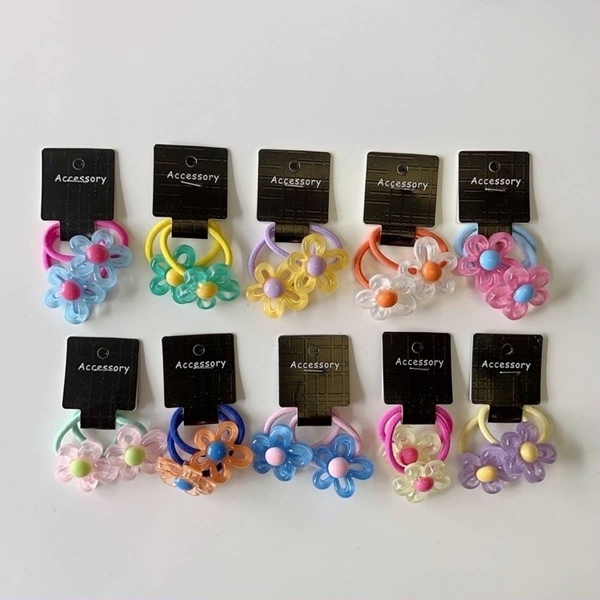 CHILDRENS COLORFUL HOLLOW FLOWER HAIR ROPE_CWAHA1814
