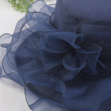 Women New Beach Cover Flower Mesh Hat_Cwah1207