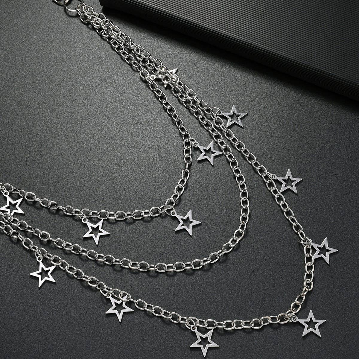 MULTI LAYER CHAIN CASUAL PUNK JEANS CHAIN_CWMM4882