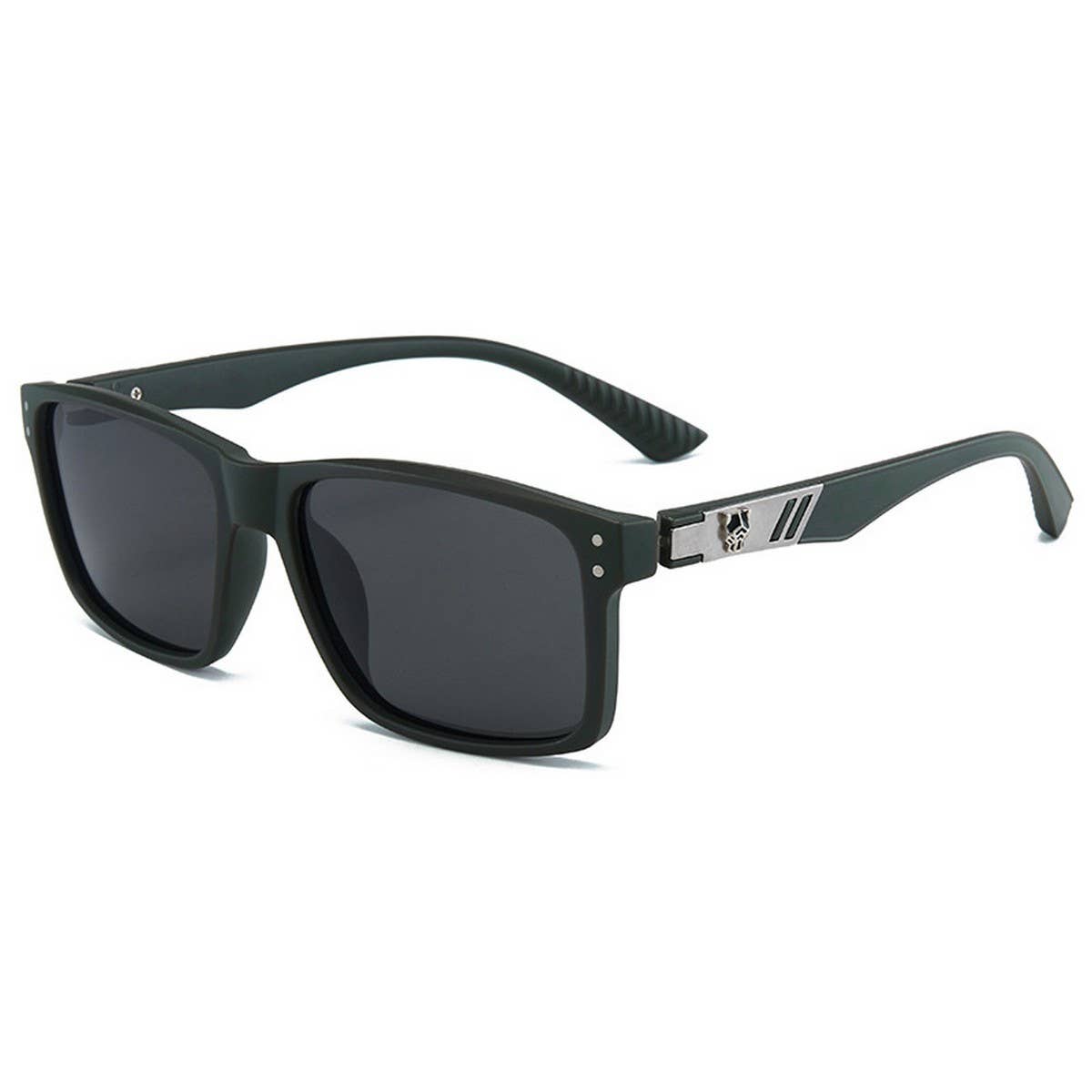 Trendy Hd Polarized Rivet Square Sunglasses_Cwasg1192
