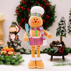 Cwmm10290_Christmas Stretch Gingerbread Doll Plush Decor
