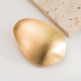 MINIMALIST METAL OVAL GEOMETRIC SPRING HAIR CLIP_CWAHA6183