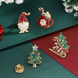 FASHION ALLOY DIAMOND CHRISTMAS THEME BROOCH_CWMM2614