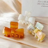 Mini Bow Acetate Hair Clip ? Cute Half-Up Style_Cwaha07242