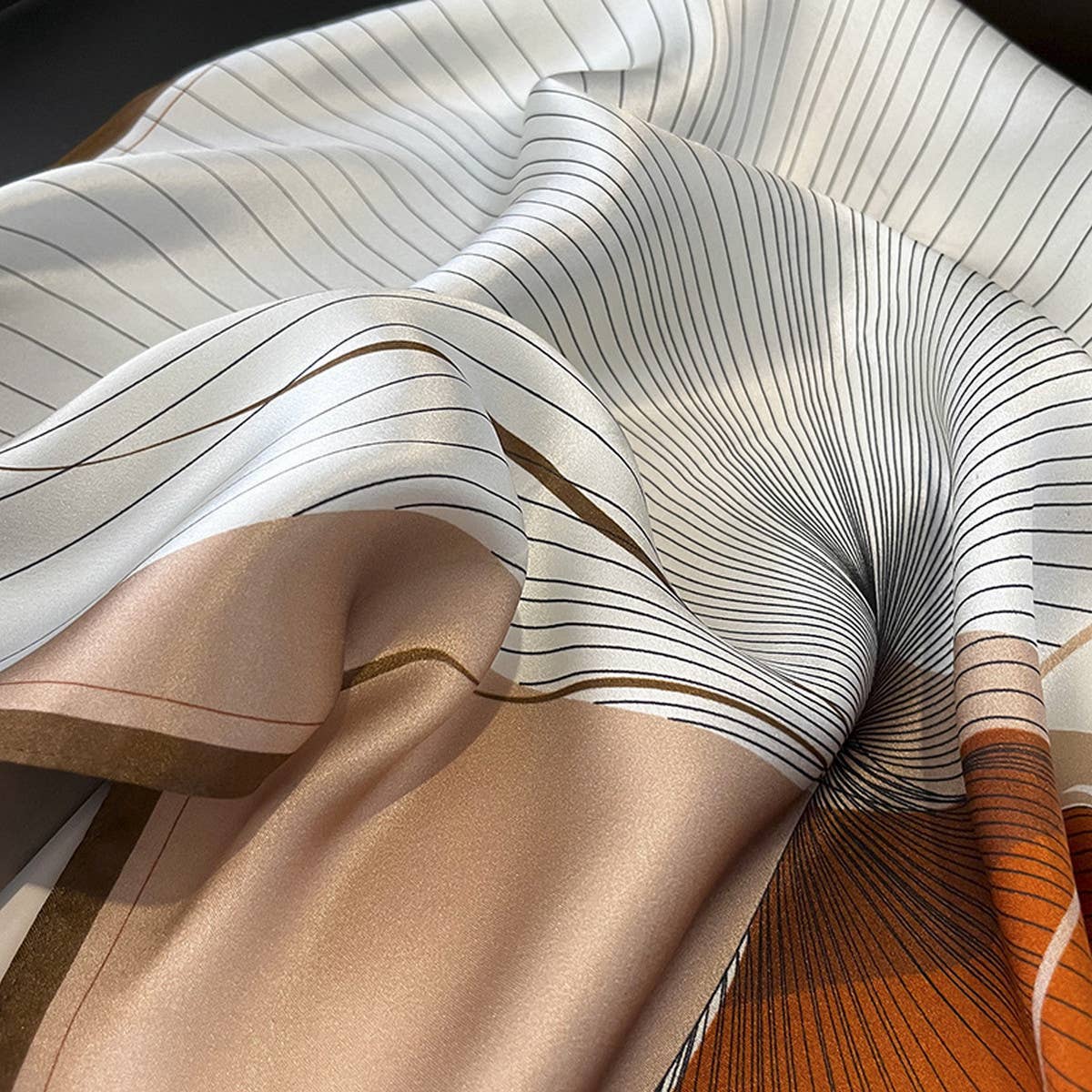 SILK SQUARE SCARF ELEGANT MULBERRY WRAP_CWASC0547