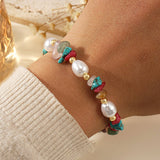 IMITATION PEARL SEMI PRECIOUS STONE BRACELET_CWMM3864