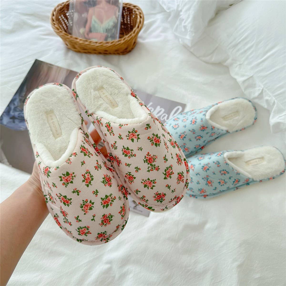 Warm House Shoes Thick-Soled Plush Slippers_Cwmm2991