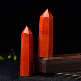 RED JASPER CRYSTAL POINT HEX TOWER_CWMM8126