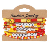 Cwaje05697_Thanksgiving Pumpkin Maple Leaf Turkey Bracelet