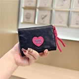 New Velvet Heart Letter Mini 3-Fold Wallet_Cwab06244