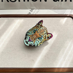 Tiger Leopard Hair Claw?Wild Animal Acetate Clip