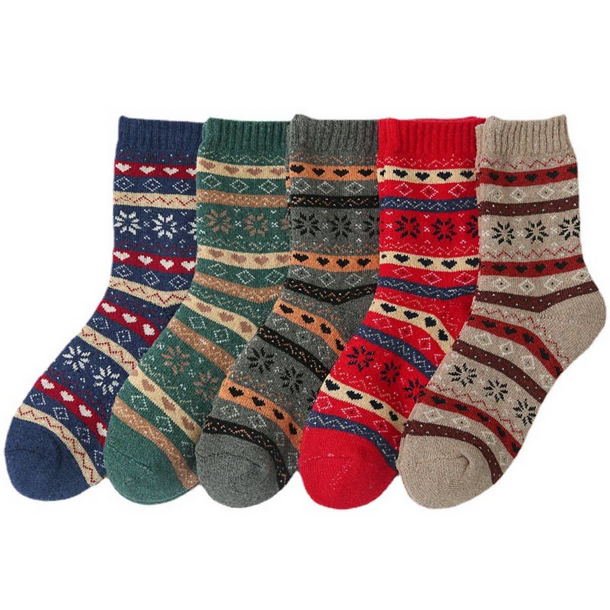 5 PAIRS OF CASUAL COLD WEATHER SOCKS PER PACK_CWMS0694